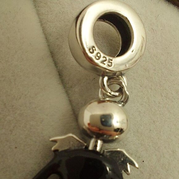 925 Sterling Silver Jack Skellington Dangle Charm - Picture 6 of 8